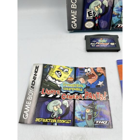 SpongeBob Squarepants: Lights, Camera, Pants! GBA Complete CIB Great Condition! - Picture 4 of 15